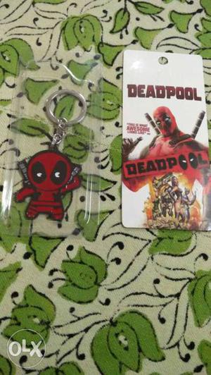 Red Deadpool Keychain Pack