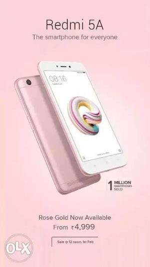 Redmi 5a seal pack 16gb available now