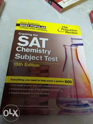SAT chemistry subject test, 5 books, 250 rs each