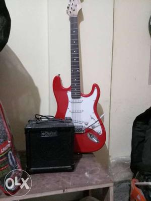 Unused juaraz electric guitar with sound system
