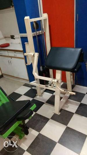 White And Black Incline Bench Press