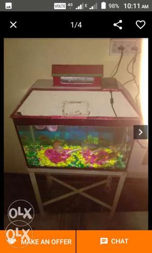 Fish tank in new condition with new stone
