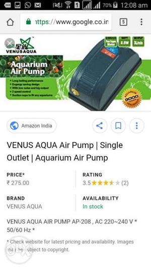 Venus air pump available new 500 pc stock at