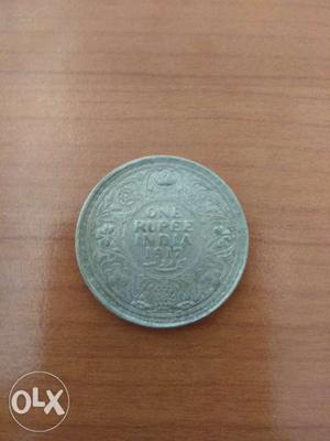 101 Year Old King George 1 Rupee Coin