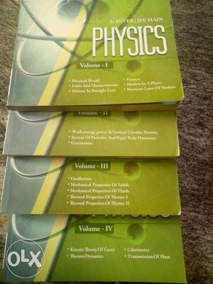 4 Physics jee mains series 1puc books