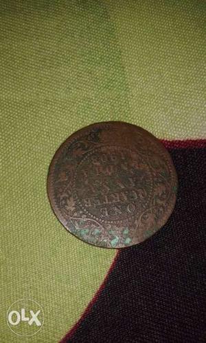 Ancient ONE QUARTER ANNA of year  interested