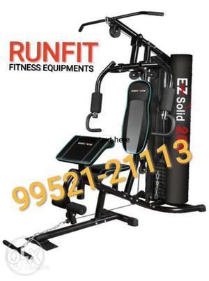 Black And Green EZ Solid Runfit Fitness Equipments