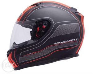 Black And Red Mthelmets Full-face Motorcycle Helmet