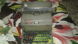 Grey Royal Typewriter