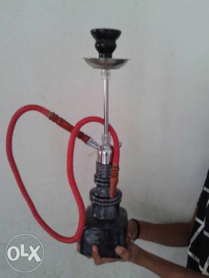 Long size hukkah 4 days old best big pipe with