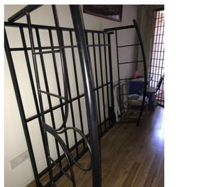 Metal cot (double size) and mattress for sale on Sarjapur Rd