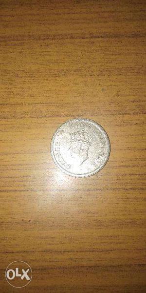 Pre Independence George Vi Emperor One Rupee Coin