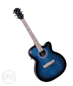 Signatute blue Acoustic guitar with bag
