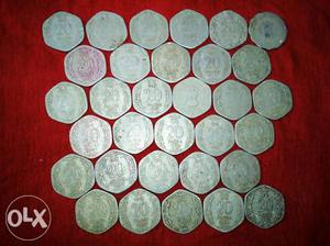 Silver-colored 20 Coin Collection