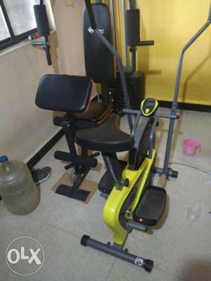 Yellow And Gray Elliptical Trainer