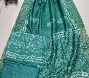 elegant elegant printed katan silk dress materials Ernakulam