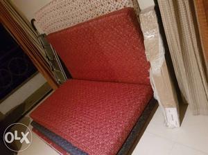 2 Maroon Mattresses available for sale.