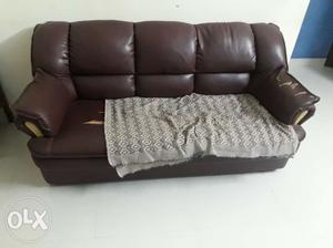 3 years old rexine sofa. 3 seater only.