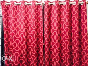 6 months old curtains for sale, 2 for door & 7 for window
