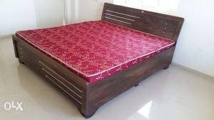 6 x 6 double bed with kurlon mat just 3 months