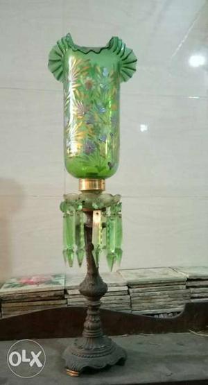 Antic candle lamp base in metel