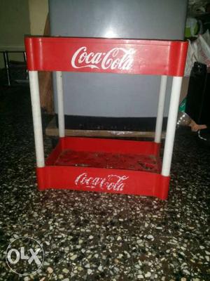 Coco cola plastic rack with two rows in good
