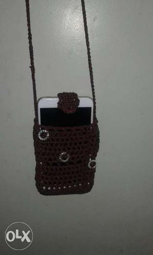 Crochet hand made mobile cover. absolutely new
