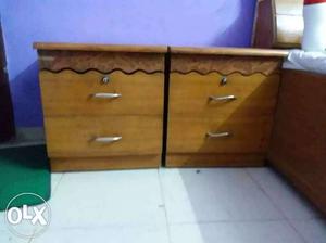 Genuine Wooden Home Made 2 Drawers Set