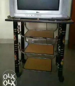 Gray And Black television table