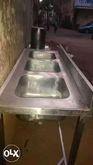 Gray Steel Sink