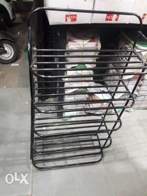 In new condition steel book rack
