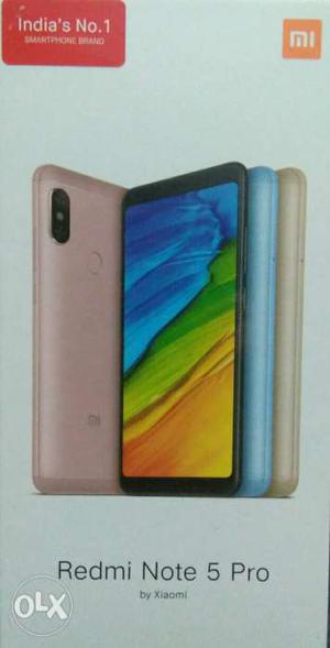 Mi Note5 Pro Gold Colour, 4gb Ram Variant Seal pack