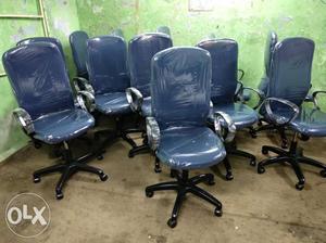 Office chair good condition blue colour chairs