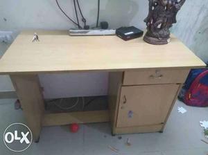 Office table with storage.