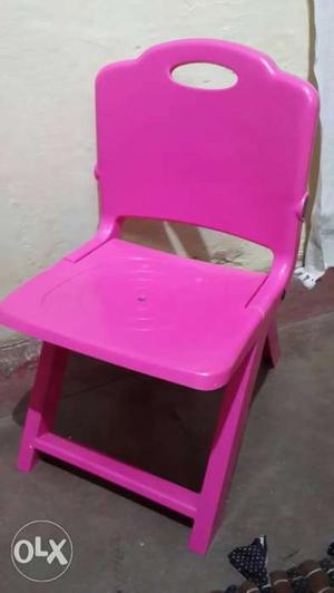 Pink Plastic Chair for Kids