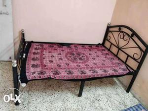 Purple And Black Floral Bed Mattress