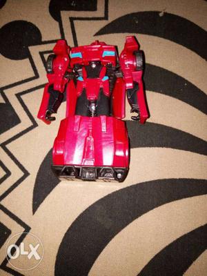 Red And Black Robot Toy