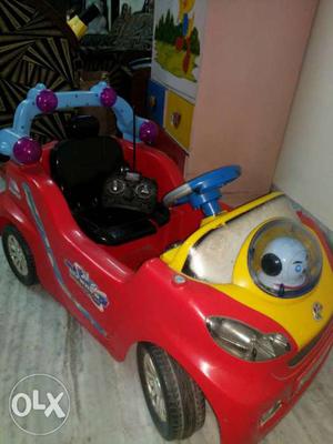 Red & Blue Battery Car for Kids