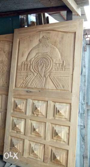 Sagvan door with diksha bhumi carbin.