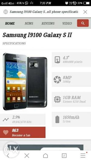 Samsung galaxy s2 i,good condition,exellent
