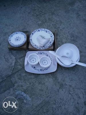 White Ceramic Plates And Mugs