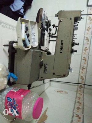 White Juki 4-thread Sewing Machine