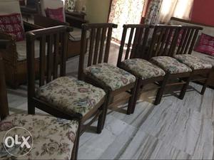 Wooden dining chairs_6 units_Excellent condition.