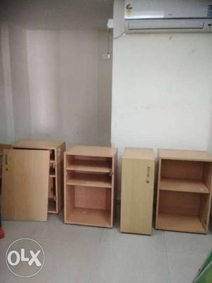 Wooden storage cabinets