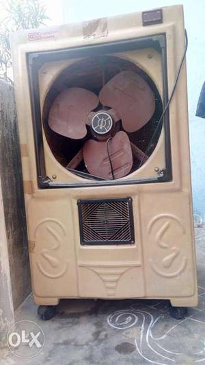 Beige And Black Portable Air Cooler