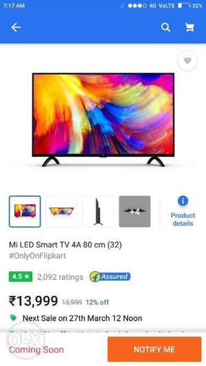 Mi LED TV 4A 80 cm (32) (Sealed Pack)