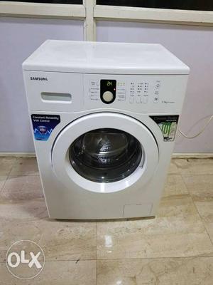 White Front-load Clothes Washer