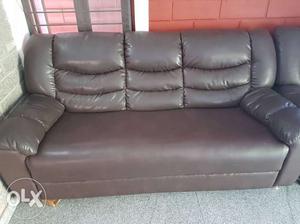 3 + 1 + 1 Sofa. Leatherite. single seater is very