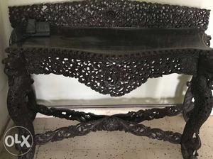 Antique rose wood table