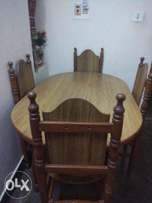 Dining table with four chairs